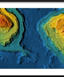Plakát satelitní mapy