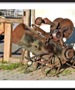 Plakát kovové sochy