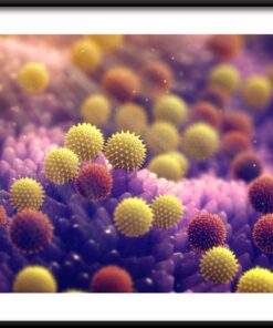 Barevné bakterie plakát