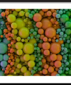 Barevné koule plakát