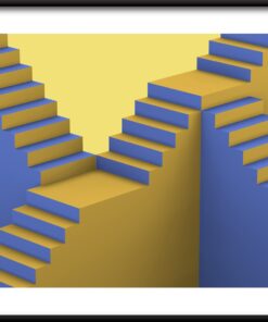 Žluté schody plakát