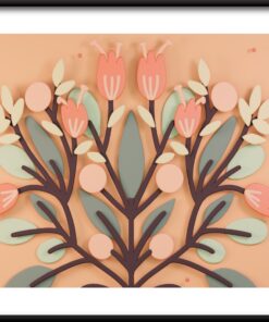 Barevné kytice plakát