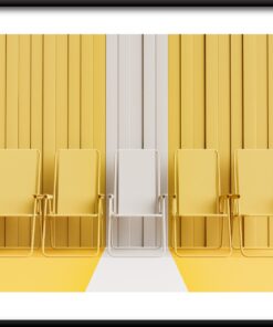 Žlutá židle plakát