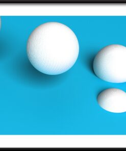 Koule Plakát Na Modré