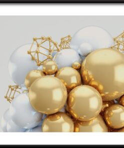 Zlato bílý plakát