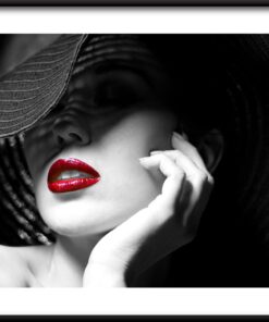 Červené rty plakát