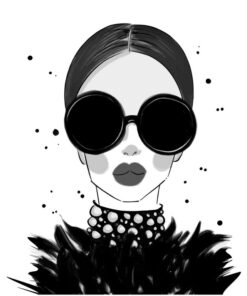 Fototapeta Modelka v brýlích