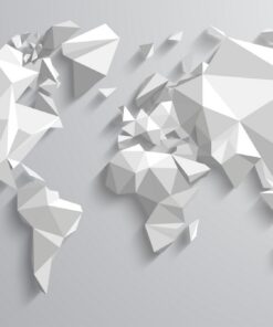 Fototapeta Geometric World Map