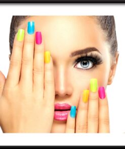 Barevné nehty plakát