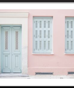 Pastelový plakát na dveře