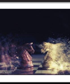 Šachový pohyb plakát