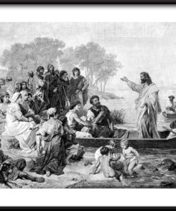 Ježíš učí plakát