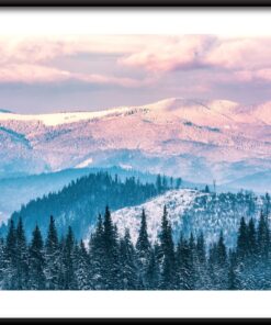 Horské zimní plakát