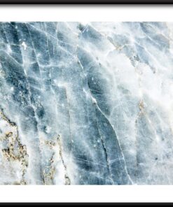Modrý mramorový plakát