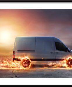 Plakát Hořící kola