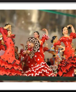 Plakát s figurkami flamenca