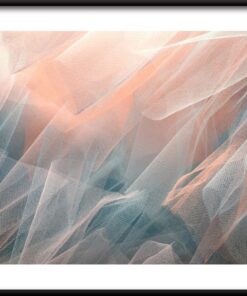 Pastelový plakát s organzou