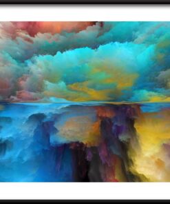 Barevný plakát výbuchu