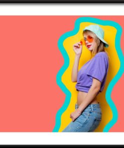 Růžové sluneční brýle plakát