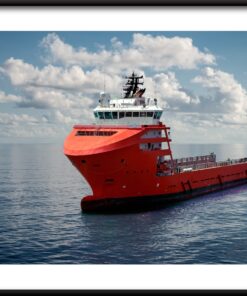 Plakát červené lodi