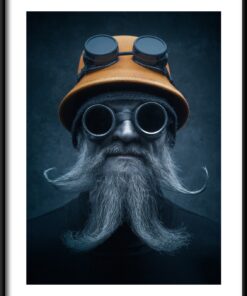 Muž s brýlemi plakát