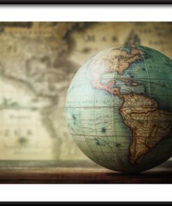 Amerika Plakát Na Zeměkouli