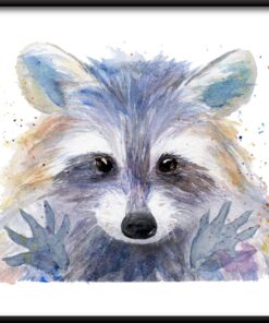 Akvarel zvířecí plakát