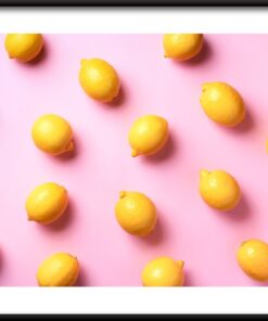 Plakát Citrony v růžové