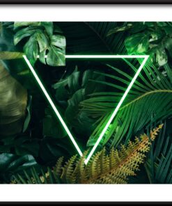 Plakátový trojúhelník v zelené barvě