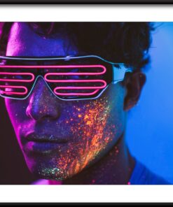 Neonové brýle plakát