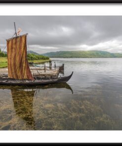 Plakát vikingské lodi