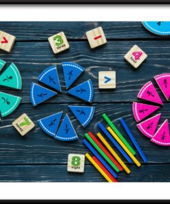 Plakát barevné zlomky