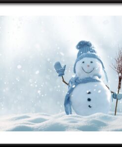 Sněhulák pozdravy plakát