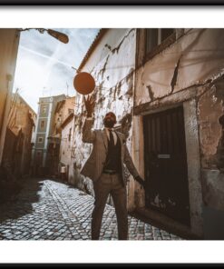 Pouliční basketbalový plakát