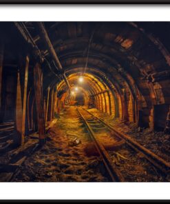 Důlní šachta plakát