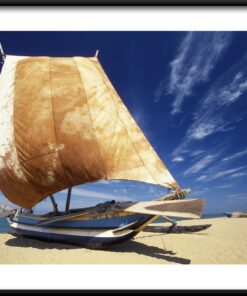 Loď s plachtou plakát