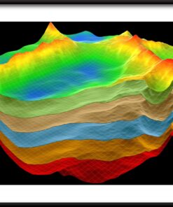 Barevné vrstvy plakát