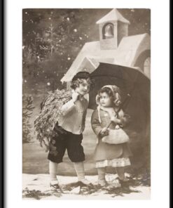 Zimní dětský plakát