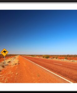 Australský silniční plakát