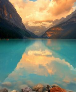 Fototapeta Kameny a jezero