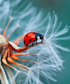 Fototapeta Beruška na pampelišky