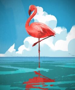 Fototapeta Flamingo in the Water