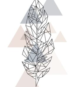 Fototapeta Pero a trojúhelníky