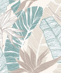 Samolepka na zeď Pastel Leaves 4