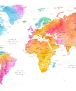 Fototapeta Barevné kontinenty