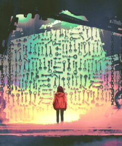 Fototapeta Dívka s klíči