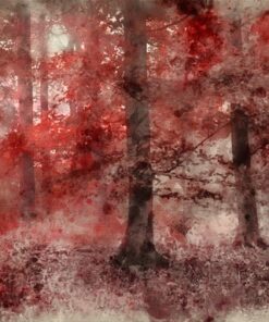 Fototapeta Červené stromy