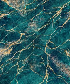 Fototapeta Zlatá tyrkysová