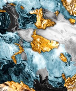 Fototapeta Vlny se zlatem