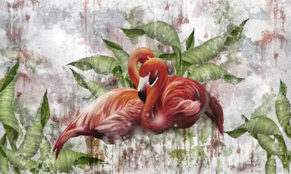 Fototapeta Malowane Flamingi